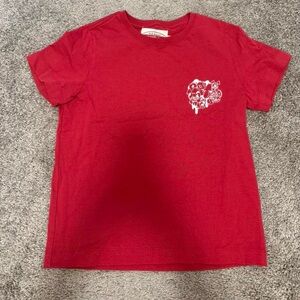 Thrifted Red Graphic Women's Baby Tee